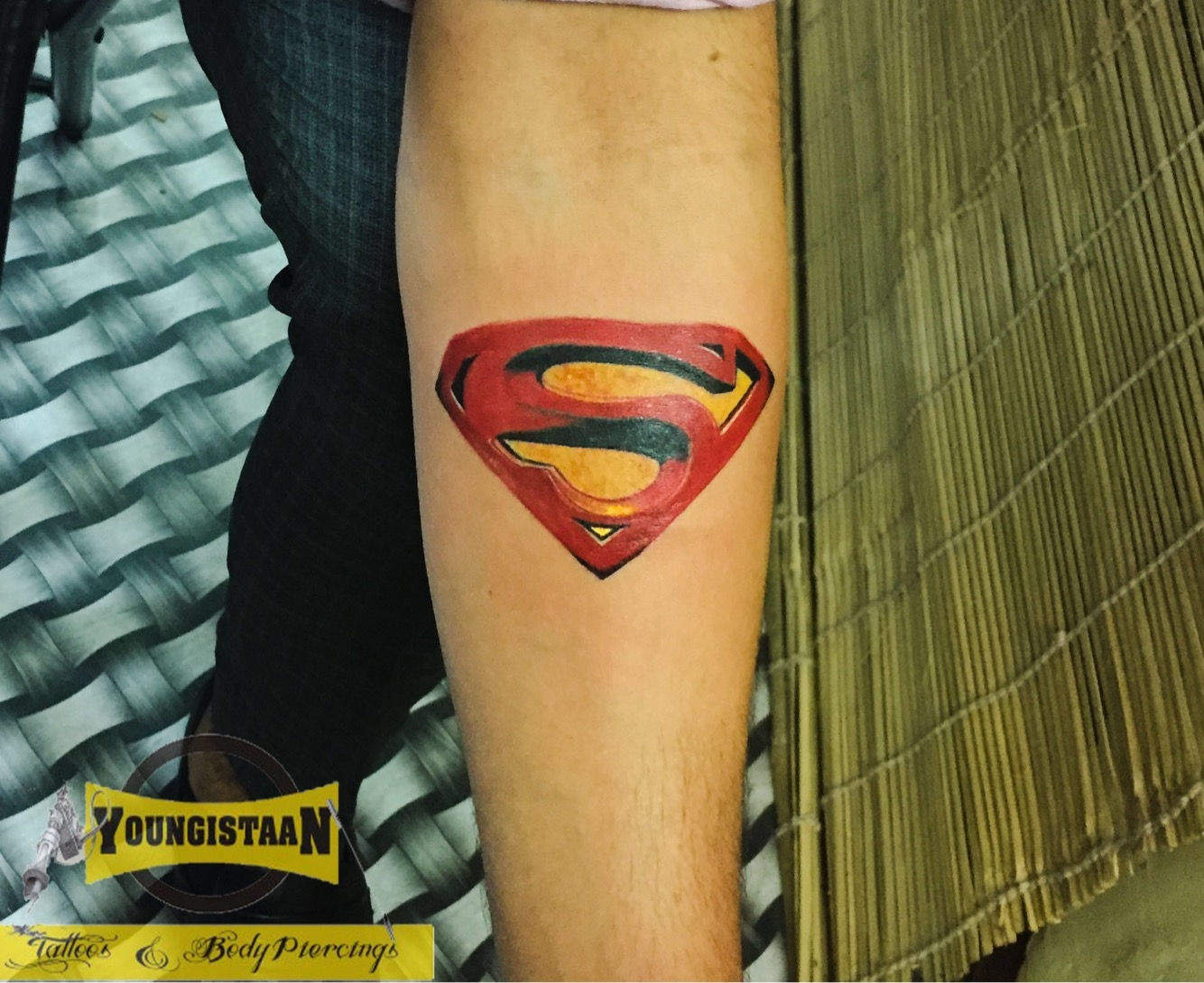 Superman logo tattoo by bLazeovsKy on DeviantArt